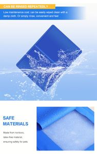 Wholesale Luxury Summer Cooling Hypoallergenic Waterproof Pet Ice Sleeping Pad Breathable Fiber <b>Cat</b> Dog Kennel Cool <b>Mat</b> Travel - Product Image 6