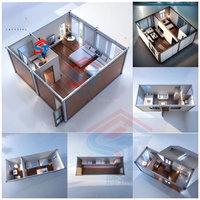 Maison conteneur préfabriquée moderne pliable de type X sur mesure en panneaux sandwich pour hôtels, bureaux et bâtiments – Commandes en gros
