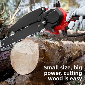 Scie à chaîne électrique sans fil à une main Moteur sans balais à batterie au lithium de 6 pouces 450W pour l'exploitation - Product Image 3