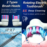 Brosse à dents électrique rechargeable intelligente automatique rotative à 360° Alibaba-Online-Shopping