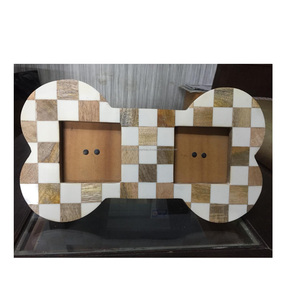 Cadre photo en bois de corne d'os vendant mère de Perl incrustation décor à la maison cadre photo photo pour la décoration murale de la maison et du bureau - Product Image 1