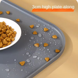 Tapis d'alimentation pour animaux de compagnie en silicone imperméable, soluble dans l'eau, de qualité alimentaire, antiadhésif, antidérapant, durable et écologique, vente en gros - Product Image 3