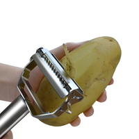 Nieuwe Upgrade Keukengadget 2 In 1 Snijmachine Julienne Dunschiller Roestvrijstalen Fruitsnijmachine Groenteschiller
