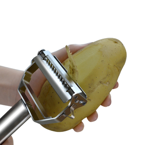 Mới nâng cấp tiện ích nhà bếp 2 trong 1Slicer julienne <span class=keywords><strong>Peeler</strong></span> thép không gỉ trái cây Slicer Rau <span class=keywords><strong>Peeler</strong></span> - Product Image 4