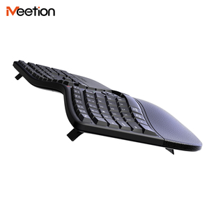 <span class=keywords><strong>Clavier</strong></span> <span class=keywords><strong>ergonomique</strong></span> sans fil <span class=keywords><strong>Bluetooth</strong></span> 2,4 G Meetion DirectorWe2 avec batterie rechargeable pour ordinateur de bureau portable - Product Image 4
