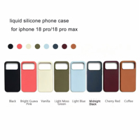 Coques de téléphone portable en silicone liquide de qualité supérieure pour iPhone 18 17 16 15 14 13 Pro Max, antichoc, magnétiques, avec bouton AI, pour professionnels