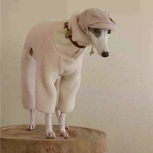 Chaleco de poliéster ecológico de lana sólida para perros, suéter cálido de invierno, chaqueta de lana gruesa y peluda para perros, ropa para mascotas para perros - Product Image 4
