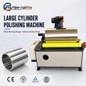 Machine de polissage de tubes ronds à poste unique pour ateliers de réparation, élimination de la rouille et rénovation des surfaces de tuyaux métalliques - Product Image 1