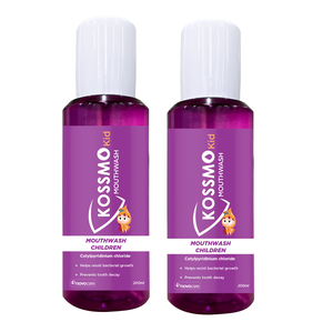KOSSMO KID rince-bouche pour enfants et adultes Nettoie et rafraîchit la bouche et la gorge flacon de 200ml de haute qualité ou personnalisé - Product Image 1