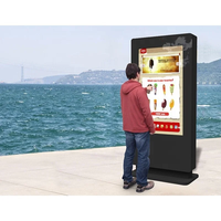 Pantalla LCD Táctil Exterior Impermeable IP65 de 55 Pulgadas, Pantalla Publicitaria Digital Android, Tótem Kiosco