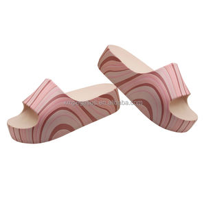 Luxe confortable EVA sabot bout ouvert hauteur augmentant plage pantoufle piscine toboggan pour femmes femmes plate-forme sandales - Product Image 2