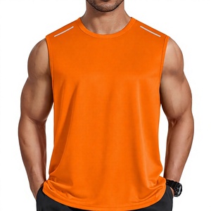 Camiseta sin mangas funcional para hombre con bolsillo en el pecho, ajuste relajado, de algodón, chaleco de verano, ropa casual, proveedor mayorista - Product Image 1