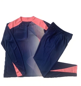 Conjunto Deportivo 2526 ForBarcelona de Manga Larga y Cuello Redondo con Estampado por Transferencia Térmica en Beige, Negro y Azul, en Spandex/Poliéster - Product Image 5