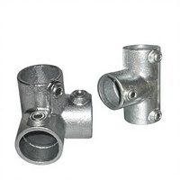 Colliers de serrage en fonte malléable, raccords de tuyauterie galvanisés, connecteurs de composants de cadre pour la connexion des structures