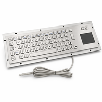 Teclado Industrial de Acero Inoxidable Personalizado de Precisión IP65 Resistente al Agua, 67 Teclas con Panel Táctil USB para Kiosco Médico, Máquina CNC