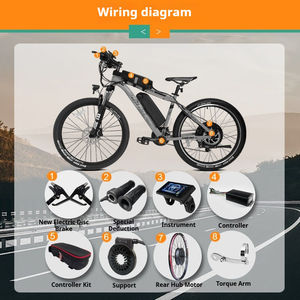 Onyxebike 48V 52V 60V 72V 2000W 3000W 5000W 8000W 10000W Elektrikli Bisiklet E-bisiklet Göbek Motor Dönüşüm Kiti DDP - Product Image 5