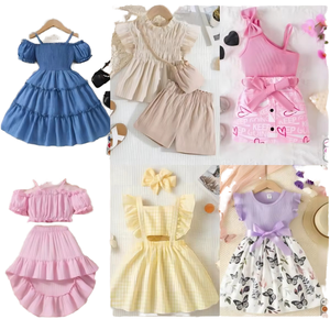 Hot <span class=keywords><strong>Sale</strong></span> Usado Roupas Infantis Misturadas em Bale Segunda Mão Pretty Girl Dress Atacado UKay para Crianças - Product Image 1