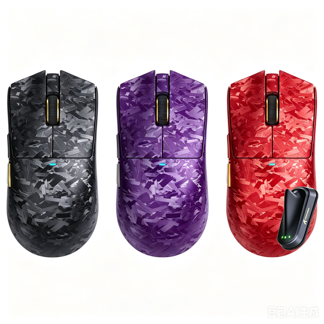 ATTACK SHARK New Arrival Hot-selling X11 ULTRA Carbon Fiber Wireless 8K PAW3950MAX Gaming Mouse 59g SUPERLIGHT Ergonomic Design