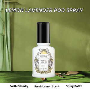 Natural #2 Eco-Friendly Odor Removing Toilet <b>Spray</b> with <b>Lemon</b> & Lavender Fragrance Air Freshener for Home Use - Product Image 2