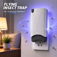Piège à insectes UV LED mural silencieux pour intérieur, attrape-moustiques écologique, garantie 2 ans, lutte antiparasitaire domestique, destructeur d'insectes