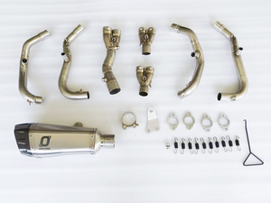 Échappement d'échappement de moto ZX4RR <span class=keywords><strong>2023</strong></span> pour KAWASAKI Ninja ZX-4RR tuyau d'échappement en acier titane - Product Image 2