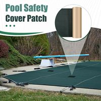 Kit de réparation de couverture de piscine auto-adhésif pour couvertures de piscine enterrées