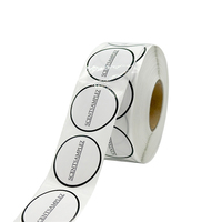 Autocollants ronds personnalisés sur mesure en papier vinyle adhésif imperméable, impression de logo, rouleau d'autocollants