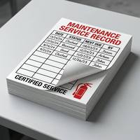 Etiquetas personalizadas para registro de servicio de equipos contra incendios industriales, resistentes al aceite, con registro de fecha y estado, para embalaje de exportación a granel de equipos contra incendios