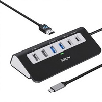 P9 9-in-1 USB-C Hub 4K für PD 100W 2 USB 3.0 5Gbps 2 USB 2.0 SD/TF Kartenleser Aluminium für PC/iPhone 16/15/MBP/iPad