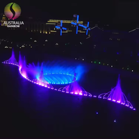 Fontaine musicale multifonctionnelle avec lumières LED colorées pour piscine extérieure, design gratuit, usine de Guangzhou