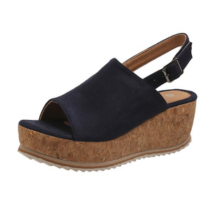 <span class=keywords><strong>Sandales</strong></span> compensées confortables pour femmes et dames, collection été 2025 – Chaussures décontractées de plage à plateforme - Product Image 1