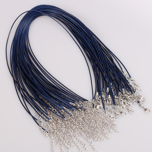 2mm 17-19 inch có thể điều chỉnh màu đen Hàn Quốc sáp dây dây sợi dây chuỗi Chuỗi vòng cổ - Product Image 3