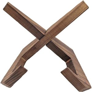 Solid wood record rack, kitchen recipe rack, <b>CD</b>/DVD storage rack, multi-purpose wooden <b>stand</b>, wooden recipe holder - Product Image 4