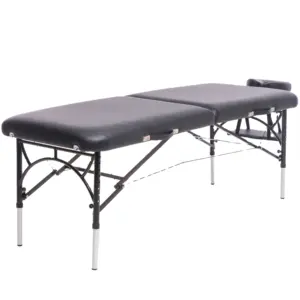 Luxe Aluminium Frame Massage Bed Zwarte Kleur Massage Couch Massage Brancard