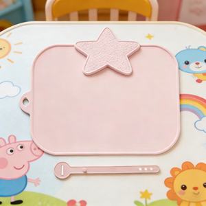 Set de table en silicone antidérapant, réutilisable et portable pour les tout-petits, set de table pour enfants pour la table à manger, set de table résistant à la chaleur - Product Image 4