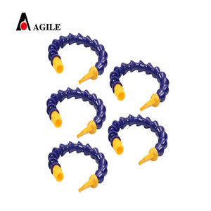 Bleu/Gris <span class=keywords><strong>Loc</strong></span> Ligne Modulaire Nylon 1/4bsp 40cm Longueur Buse Plate Eau De Refroidissement Huile Liquide De Refroidissement Tuyau pour Machine-Outil 40cm Bleu/Gris - Product Image 3