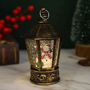 Christmas Wind Lamp Decorations Creative <b>Small</b> Battery Powered Resin Mailbox Shape Night <b>Lights</b> <b>LED</b> - Product Image 4