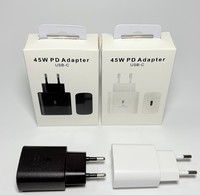 Adaptador de Corriente USB-C PD de 45W con Descuento por Volumen, con Protección Contra Incendios para S23/Note 20 y Auriculares - Enchufe UK/US/EU, Ecológico