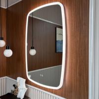 Miroir de salle de bain LED moderne en gros avec interrupteur tactile éclairé Lumière LED intelligente pour appartements Stock américain Livraison directe