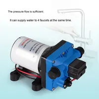 Pompe à membrane électrique 12V DC pompe de surpression d'eau auto-amorçante pour RV lit voiture ménage pompe de pulvérisation d'eau automatique