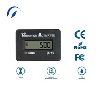 Compteur d'heures numérique électronique miniature à vibration avec écran LCD pour tondeuse à gazon, compresseur, générateur