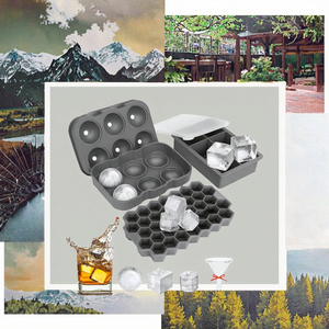 Bán buôn BPA-free Silicone cao su ICE CUBE khay linh hoạt Heavy Duty DIY Tự chế tùy chỉnh màu sắc máy rửa chén an toàn - Product Image 3