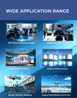 Module amplificateur de puissance RF GaN 50W personnalisé 300-600MHz large bande anti-drone, amplificateur de signal FPV, protection de sécurité, certifié RoHS