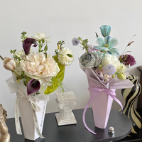 SEEWIN Vente en gros de petites boîtes-cadeaux en forme de cône, boîtes en carton recyclables avec fermeture magnétique, poignée, boîte artisanale pour l'emballage des fleurs