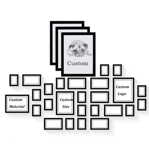 Tùy Chỉnh Kích Thước Trang Chủ Trang Trí Hình Ảnh Lớn Khung Màu Đen Bằng Gỗ Khung Ảnh Tường Lớn Gỗ Hình Ảnh Hình Ảnh Khung Bán Buôn - Product Image 1