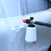 Lance à neige à haute pression réglable professionnelle JH Factory 4000 PSI pour le nettoyage à haute pression avec batterie au lithium Lave-auto
