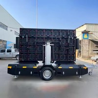HW8NE nueva energía al aire libre a todo Color Led remolque móvil pantalla LED con baterías remolque de escenario móvil con pantalla Led