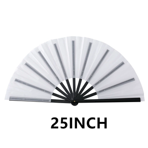 Sublimación Clack Fan espacios en blanco 13 pulgadas baile plegable grande blanco logotipo personalizado Hand Clap Clacking Click Fans sublimación espacios en blanco - Product Image 2