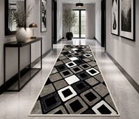 Area Rug Loop Pile Carpet Pet Friendly Dirt Resistant Wear-resistant Anti-slip Geometric Abstract Floor Mats Entrance Corridors