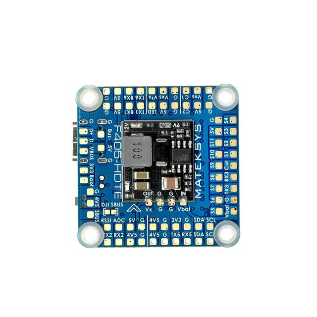 Mateksys MATEK F405-HDTE 9~16V BEC OSD Blackbox F4 Plastic Flight Controller RC Airplane Fixed-Wing FPV Drones 3-12S INAV 7g
